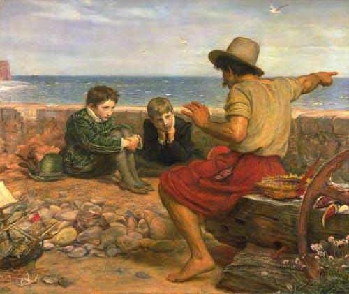 Sir John Everett Millais The Boyhood of Raleigh oil painting image